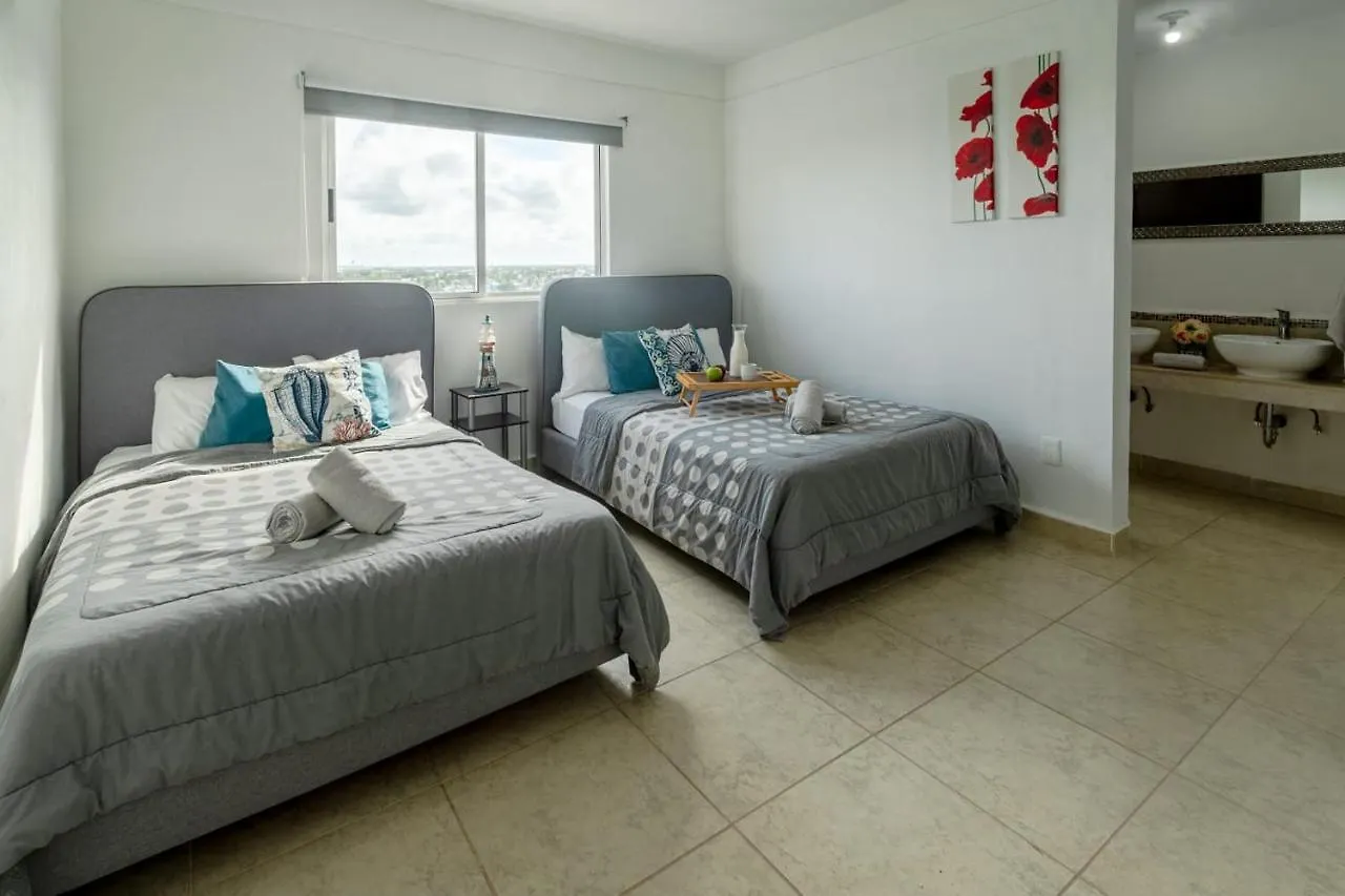 הוילה קנקון Exclusive Building 6 People 3 Cable Televisions 2 Swimming Pools Balcony, בית נופש